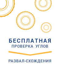 Бесплатная проверка углов развал-схождения Бесплатная проверка углов развал-схождения