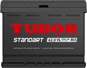 Аккумулятор Tubor Standart 62 Ач о/п Аккумулятор Tubor Standart 62 Ач о/п