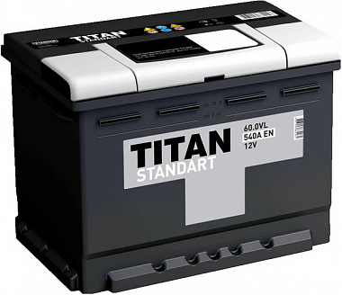 Аккумулятор Titan Standart 60 Ач п/п Аккумулятор Titan Standart 60 Ач п/п