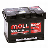Аккумулятор MOLL M3plus 60 Ач о/п низкий Аккумулятор MOLL M3plus 60 Ач о/п низкий