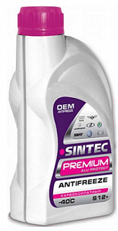 Антифриз Sintec PREMIUM G12+ (1кг) красный Антифриз Sintec PREMIUM G12+ (1кг) красный