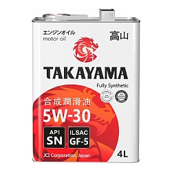 TAKAYAMA FULLY-SYNTHETIC 5W-30 GF-5 4л