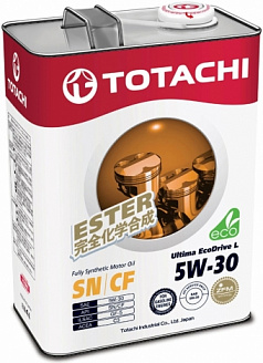 Масло моторное TOTACHI Ultima EcoDrive L Fully Synthetic SN/CF 5W-30 (4л) синт. Масло моторное TOTACHI Ultima EcoDrive L Fully Synthetic SN/CF 5W-30 (4л) синт.