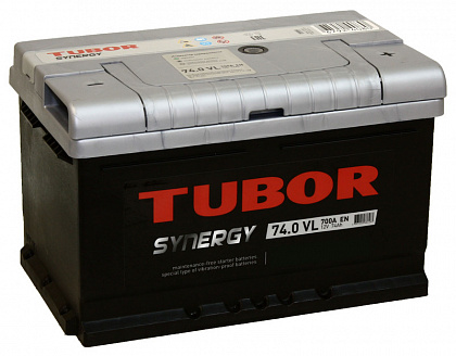 АКБ Tubor Synergy 74 Ач о/п (низкий), шт АКБ Tubor Synergy 74 Ач о/п (низкий), шт