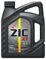 Масло моторное ZIC X7 5W-30 LS 4л Масло моторное ZIC X7 5W-30 LS 4л