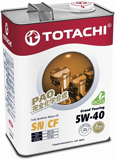 Масло моторное TOTACHI Grand Touring Fully Synthetic SN 5W-40 (4л) синт. Масло моторное TOTACHI Grand Touring Fully Synthetic SN 5W-40 (4л) синт.