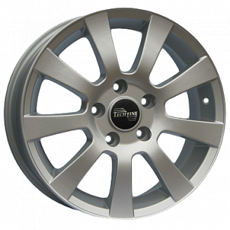 Диски TechLine 607 6,5х16 5х114,3 ЕТ45 60,1 S (Т) Диски TechLine 607 6,5х16 5х114,3 ЕТ45 60,1 S (Т)