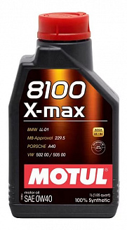 Масло моторное MOTUL 8100 X MAX 0w40 A3/B4 синт. 1л Масло моторное MOTUL 8100 X MAX 0w40 A3/B4 синт. 1л