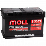 Аккумулятор MOLL M3plus 71 Ач о/п низкий Аккумулятор MOLL M3plus 71 Ач о/п низкий