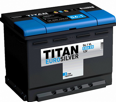 Аккумулятор Titan Euro Silver 56 Ач п/п Аккумулятор Titan Euro Silver 56 Ач п/п