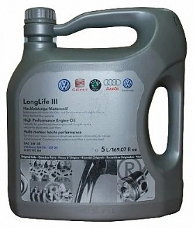 Масло моторное синтетическое VW LongLife 5-30 (5 л) Масло моторное синтетическое VW LongLife 5-30 (5 л)