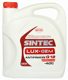 Антифриз Sintec LUX G12 5кг красный Антифриз Sintec LUX G12 5кг красный