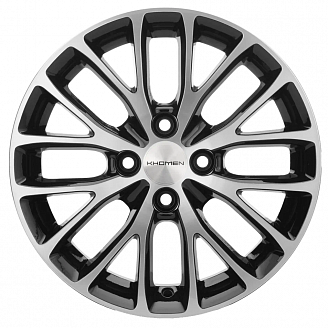 Диск KHW 1506 6x15 4x100 ET48 54,1 Black-FP (Kia Rio I)