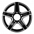Диск KHW 1614 6,5x16 5x139,7 ET40 98,5 Black-FP (Lada Niva 4x4)