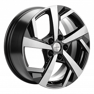 Диск KHW 1712 7x17 5x114,3 ET45 66,1 Black-FP (Nissan Teana/Nissan X-Trail)