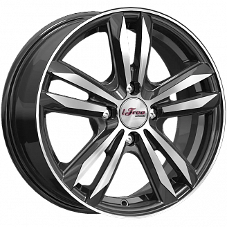Диск iFree Маскот (KC870-12) 6x15 4x100 ET50 DIA 60,1 Блэк джек