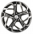 Диск KHW 1716 7x17 5x114,3 ET50 67,1 Black-FP (Mazda CX-5/Kia Seltos)